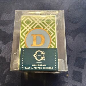 D Monogram Salt & Pepper shakers